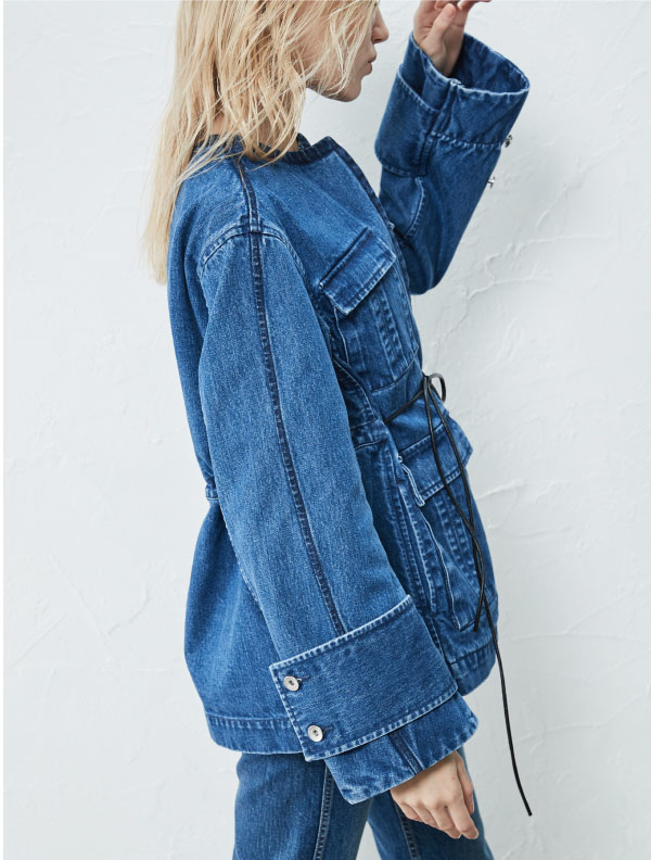 NO COLLAR PIPING JACKET | JapanDenim ENglish