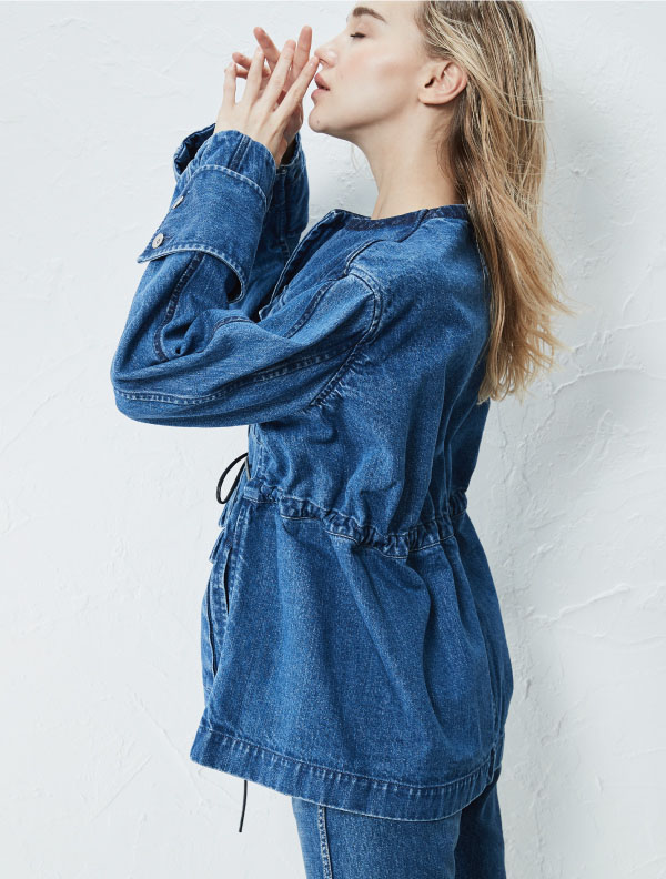 NO COLLAR PIPING JACKET | JapanDenim ENglish