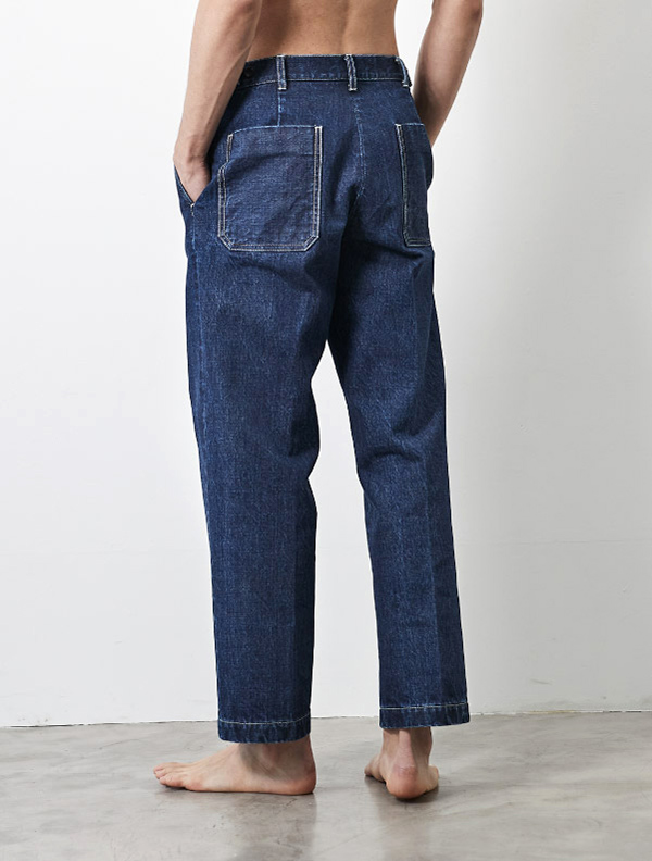 DENIM FLAT FRONT TROUSERS | JapanDenim ENglish