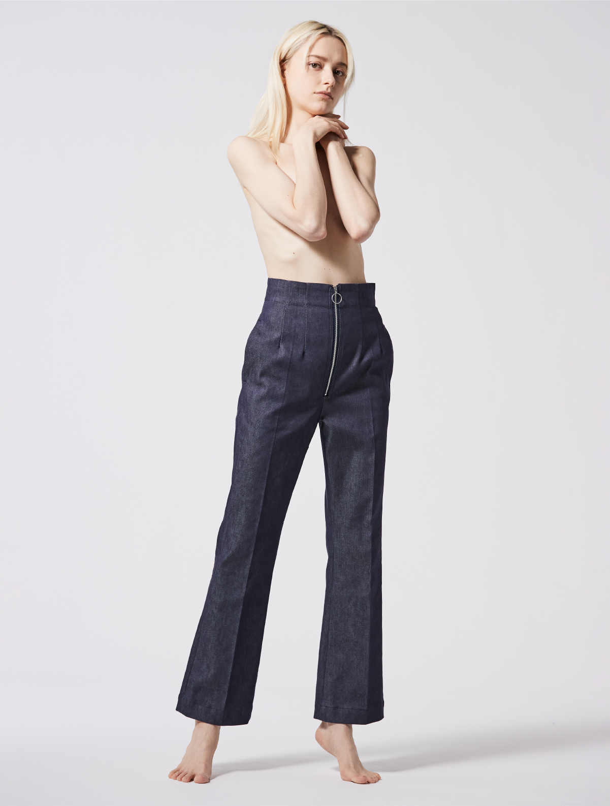 HIGH WAIST ZIPUP PANTS