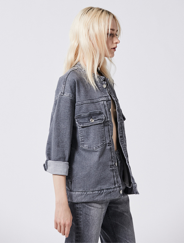 CREW NECK DENIM JACKET | JapanDenim ENglish