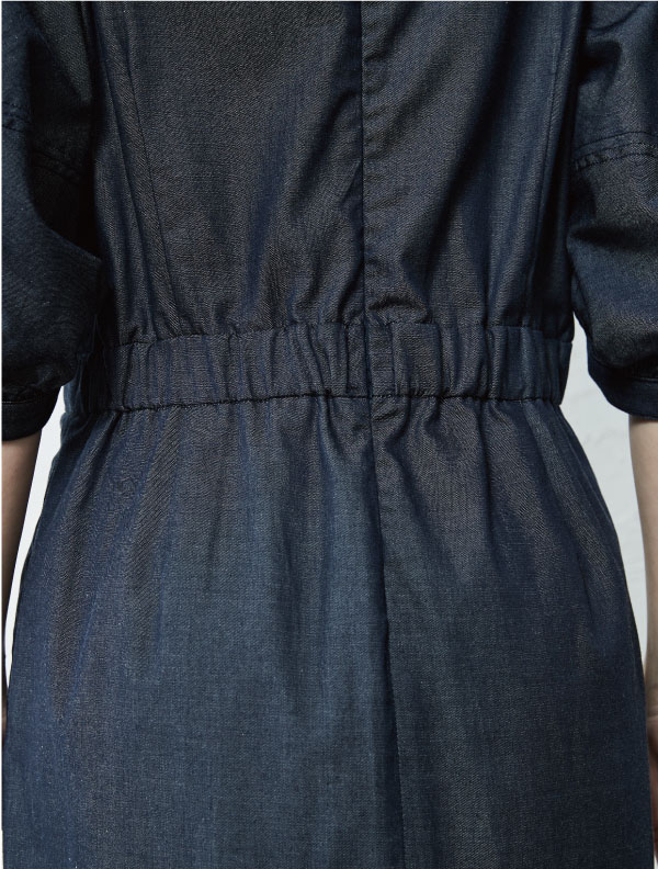 BALLOON SLEEVE BIJOUX DRESS | 日本発こだわりを極めた デニム BALLOON SLEEVE BIJOUX DRESS | 日本発こだわりを極めた デニム