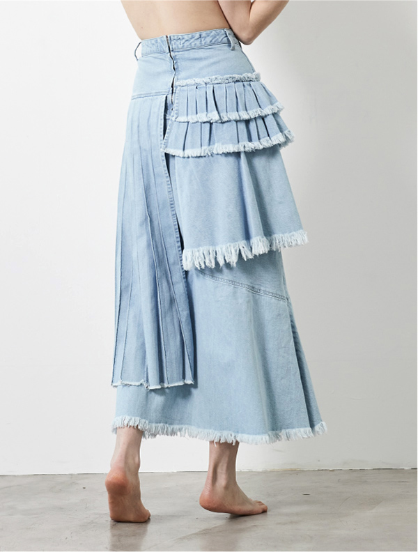 iam official     Pleats long skirt