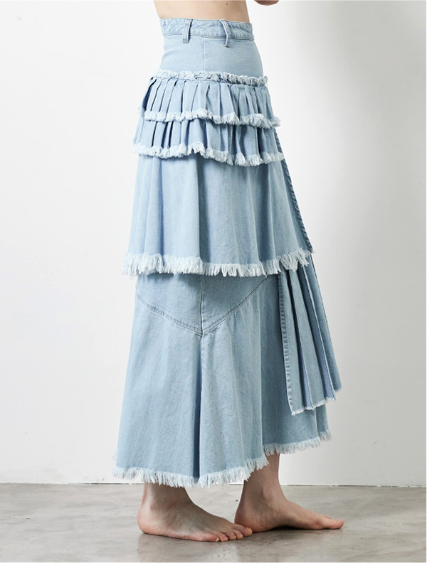 iam official     Pleats long skirt