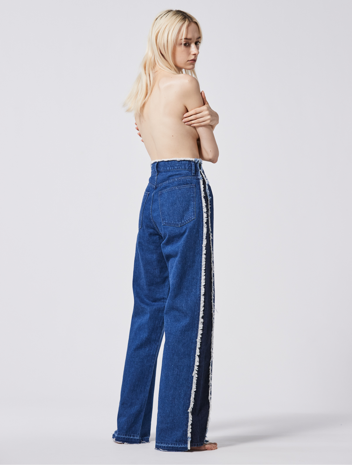 SIDE STRIPE DENIM PANTS