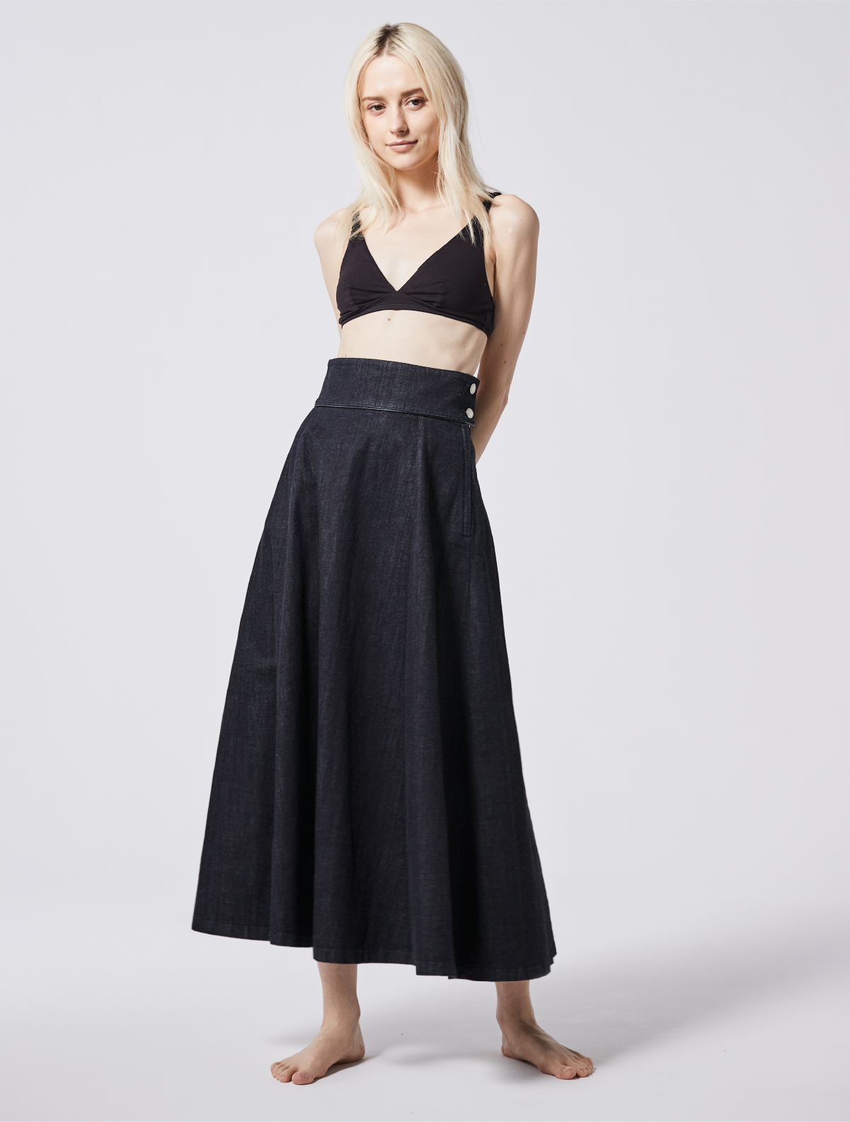 PIPING FLARE SKIRT